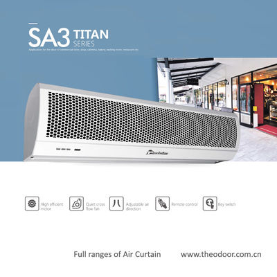 Theodoor Slim Air Curtain Barrier For Doors Entrance of Hotel / Shop / Supermarket At 1.5m To 2m With RC